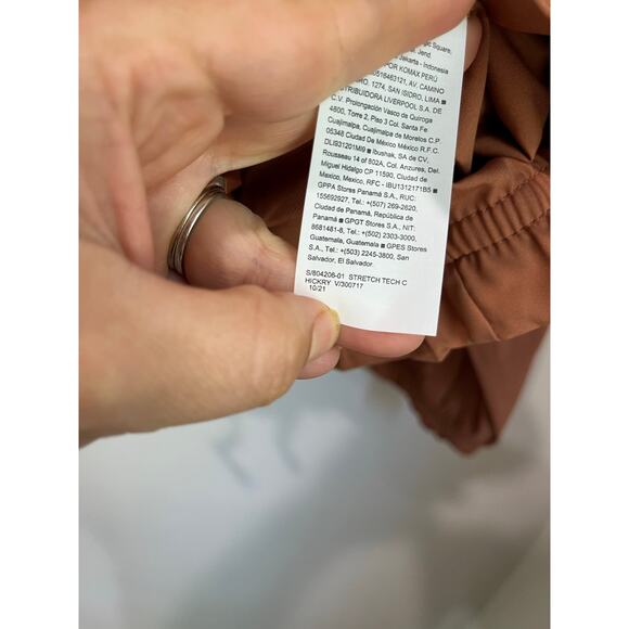 Old Navy Active StretchTech Jacket XL Rust Brown Zip Front Quick Dry - Picture 5 of 7